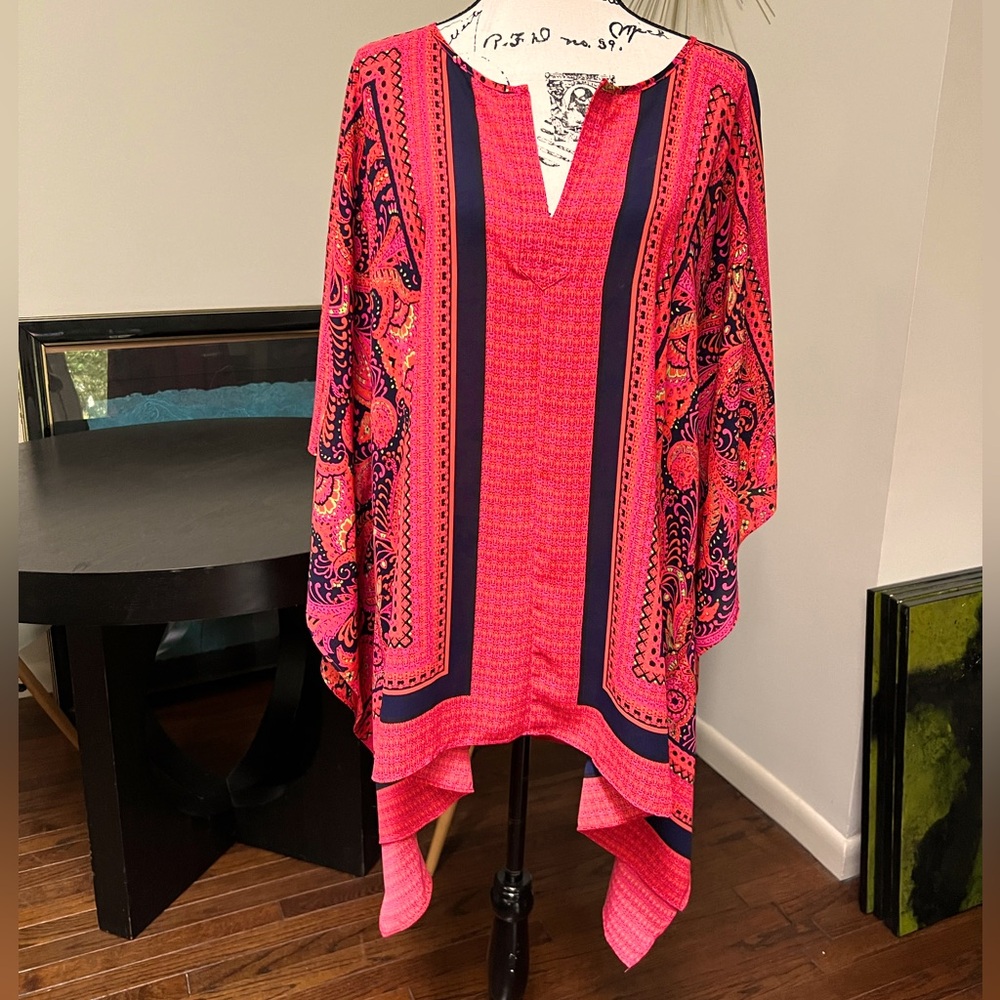 EUC Peter Nygard Pink Top Size 2X